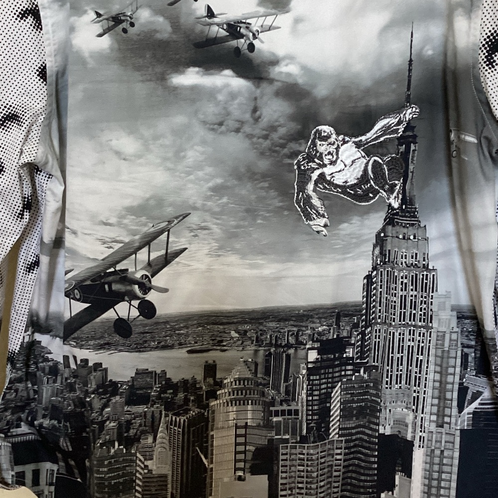 Robert Graham “Silent Scream” Long Sleeve Shirt - Black and Gray